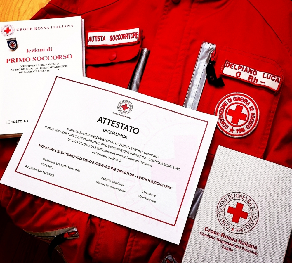 Luca e la Croce Rossa Italiana - Luca Delpiano Official Site